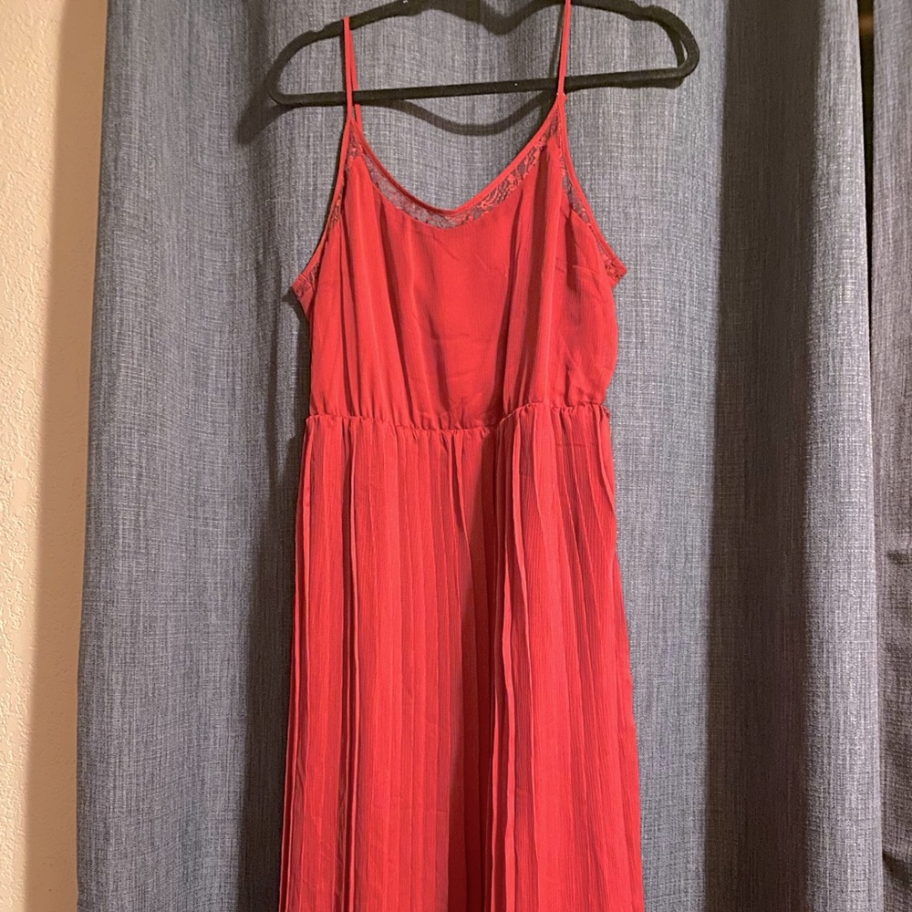 Wine colored semi formal dress!